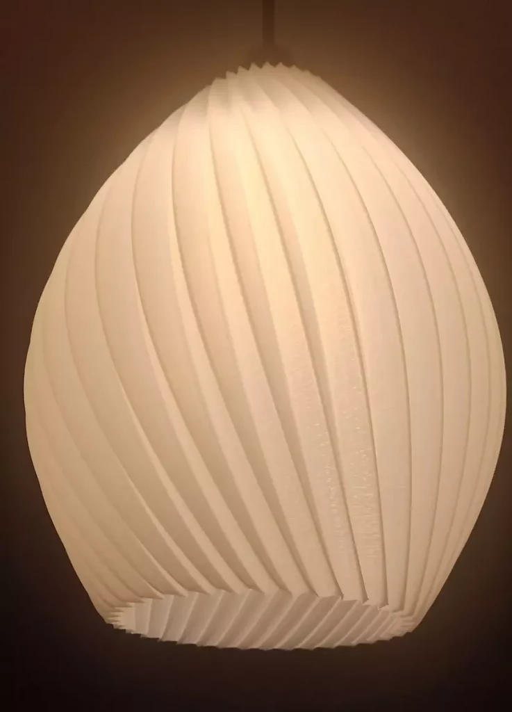 Hanging folded lampshade - tjs-lampshades.co.uk