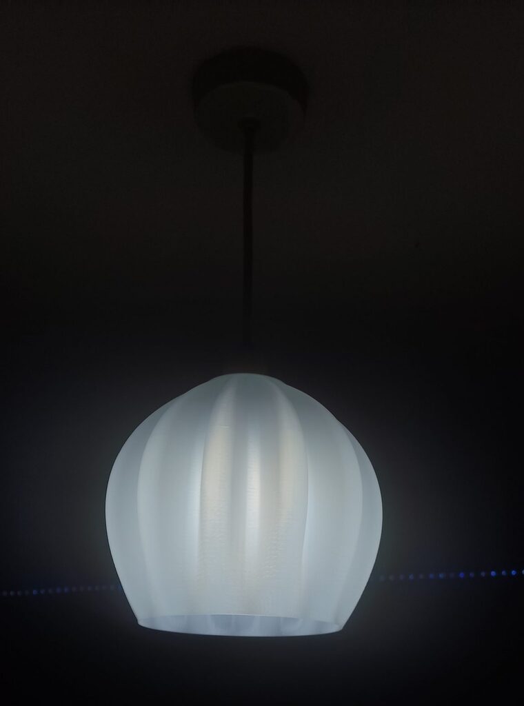 close up modern round pendant lampshade - tjs-lampshades.co.uk