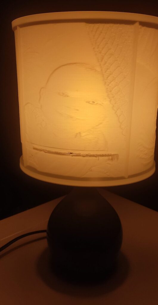 Lithophane Lampshade - tjs-lampshades.co.uk